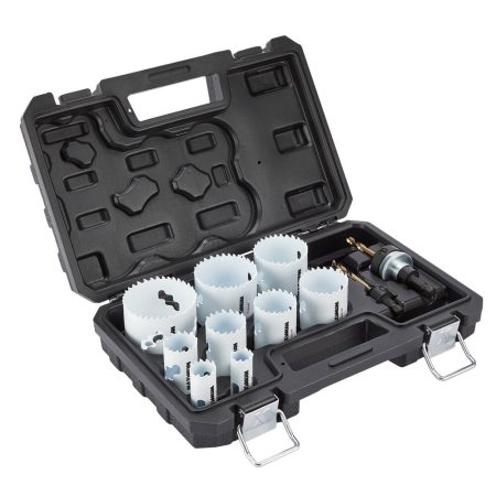 MAXIMUM M42 Bi-Metal Cobalt Hole Saw Set for Wood, Metal, Steel, 13-pc