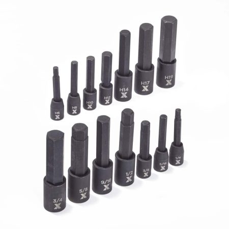 MAXIMUM Hex Impact Bit Socket Set, 14-pc, SAE/Metric