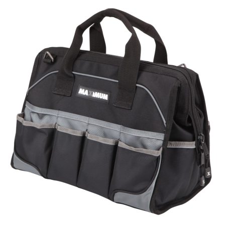 MAXIMUM Duffle Tool Bag w/ Shoulder Strap, 46 Pockets, 16-in