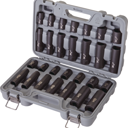 MAXIMUM 1/2-in Drive Professional Grade Impact Socket Set, 28-pc, CRMO