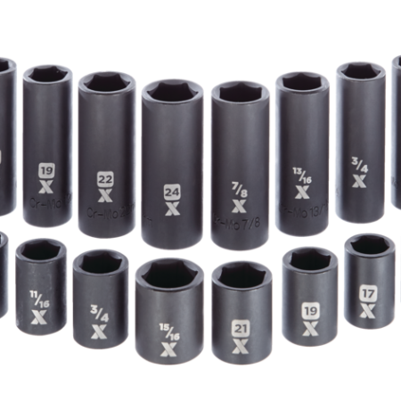 MAXIMUM 1/2-in Drive Professional Grade Impact Socket Set, 28-pc, CRMO