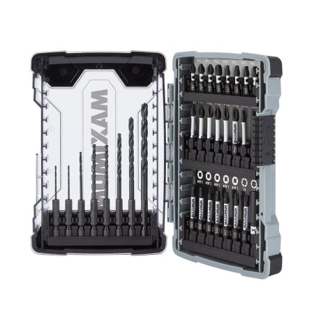 MAXIMUM Impact Magnetic Carbide Assorted Screwdriver & Drill Bit Set , 32-pc