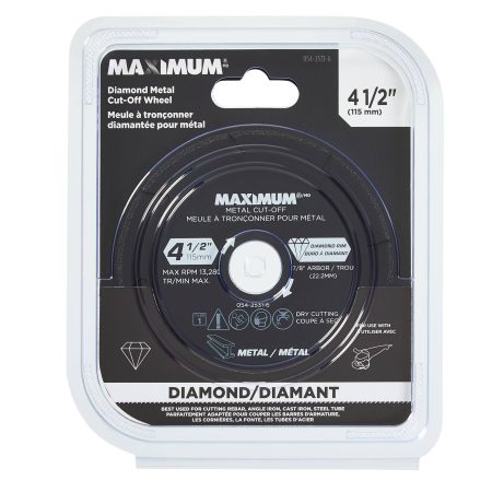 MAXIMUM 4-1/2-in 8T Diamond Cut off Wheel for Metal