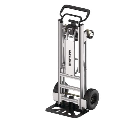 MAXIMUM 4-in-1 Hybrid Aluminum Hand Truck & Cart w/ Pneumatic Tires, 800-lb/1000-lb