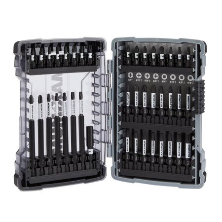 MAXIMUM Impact Ready Magnetic Carbide Assorted Screwdriver Bit Set , 40-pc