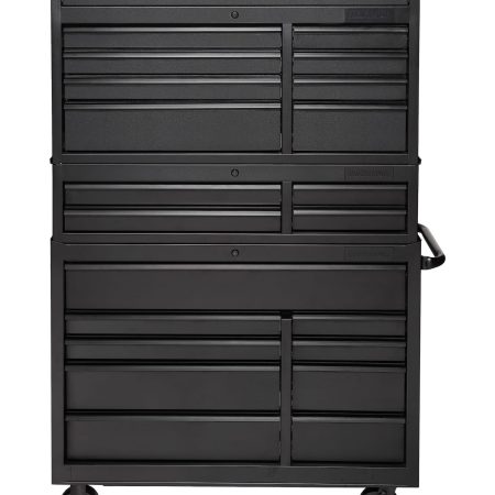 MAXIMUM Rolling Tools Storage Cabinet w/ 9 Drawers, Matte Black, 41-in