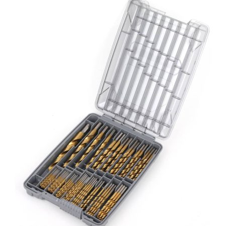 MAXIMUM Precision Point  7-Edge Titanium Drill Bit Set for Wood, Metal, Plastic, 84-pc