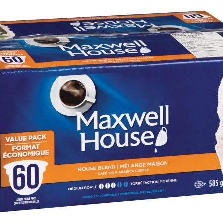 Maxwell House House Blend Medium Roast Coffee Pods, 585-g, 60-pk