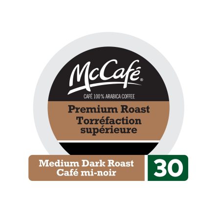 McCafé Premium Medium Dark Roast, K-Cup Coffee Pods, 323-g, 30-pk