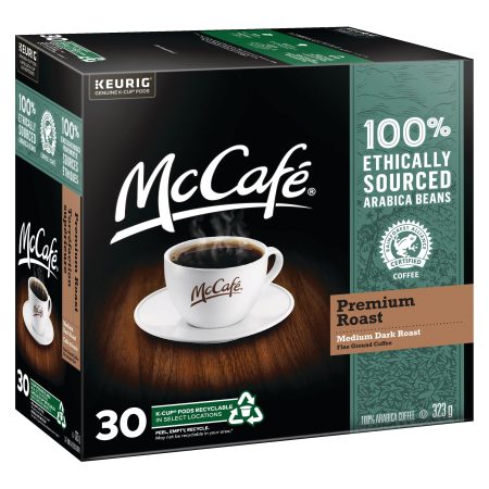 McCafé Premium Medium Dark Roast, K-Cup Coffee Pods, 323-g, 30-pk