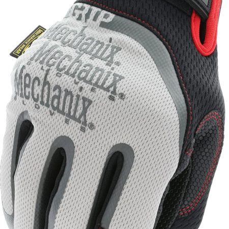 Mechanix Wear® Hook and Loop Cuff Extra-Grip Glove, Grey/Black/Red, Assorted Sizes