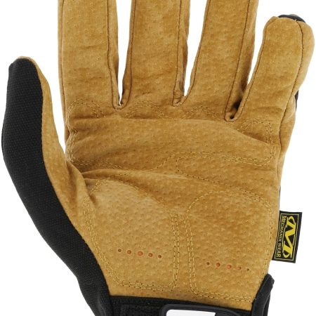 Mechanix Wear® Impact Pro Leather Hook and Loop Cuff Glove, Black/Tan, Assorted Sizes