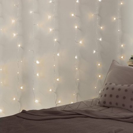 West & Arrow Merkury Cascading Curtain String Lights with 96 LEDs, Warm White