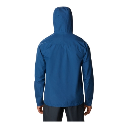 Mountain Hardwear Men's Exposure/2 Gore-Tex Paclite Hooded Rain Jacket, Waterproof, Lightweight