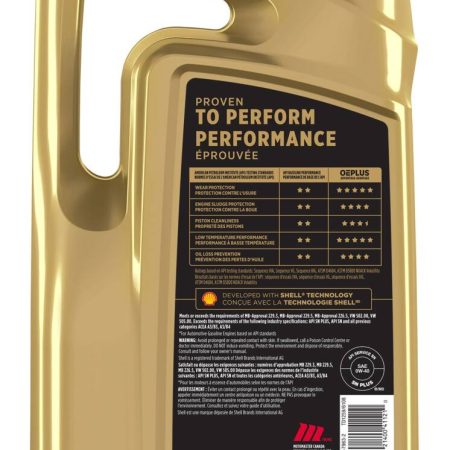 MotoMaster OEPLUS European Premium 0W40 Synthetic Engine/Motor Oil, 5-L