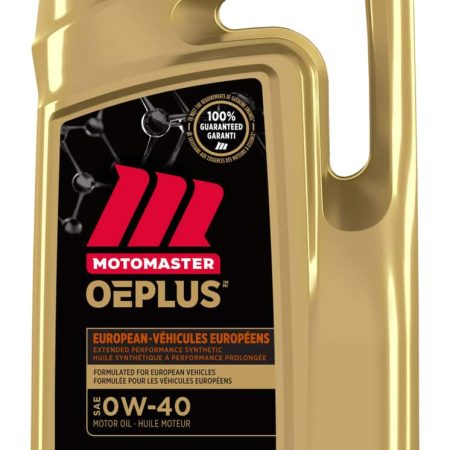 MotoMaster OEPLUS European Premium 0W40 Synthetic Engine/Motor Oil, 5-L