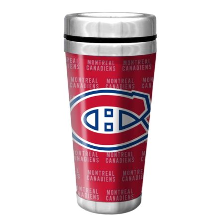 NHL Montreal Canadiens Full Wrap Wallpaper Travel Mug, 14-oz