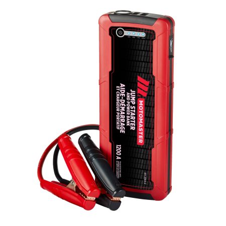 MotoMaster Booster Pack/Jump Starter & USB Power Bank, Lithium-ion, 1200-Amp, 12V