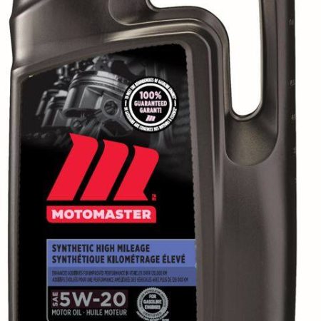 MotoMaster High Mileage 5W20 Synthetic Engine/Motor Oil, 5-L