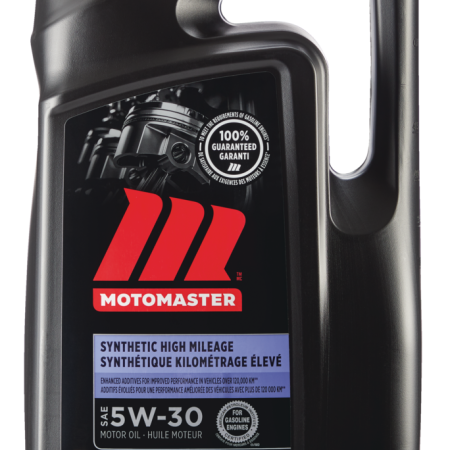 MotoMaster High Mileage 5W30 Synthetic Engine/Motor Oil, 5-L