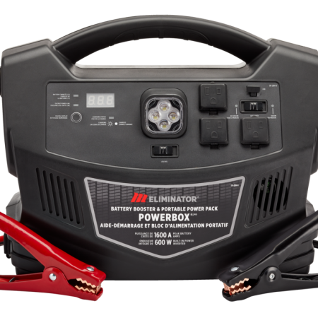 MotoMaster Eliminator PowerBox® Portable Power Pack & Battery Booster/Jump Starter, 1600 Peak Amps, 600W