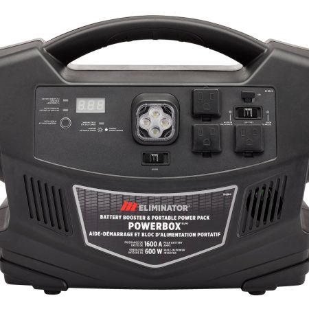 MotoMaster Eliminator PowerBox® Portable Power Pack & Battery Booster/Jump Starter, 1600 Peak Amps, 600W