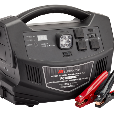 MotoMaster Eliminator PowerBox® Portable Power Pack & Battery Booster/Jump Starter, 1600 Peak Amps, 600W