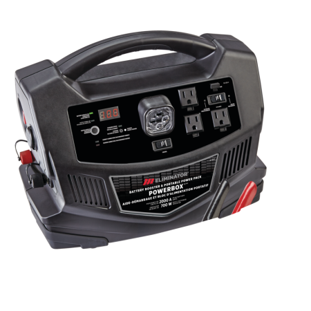 MotoMaster Eliminator PowerBox® Portable Power Pack & Battery Booster/Jump Starter, 2000 Peak Amps, 700W