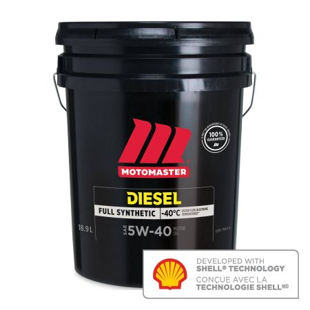 MotoMaster 5W40 Synthetic Diesel Engine/Motor Oil, 18.9-L