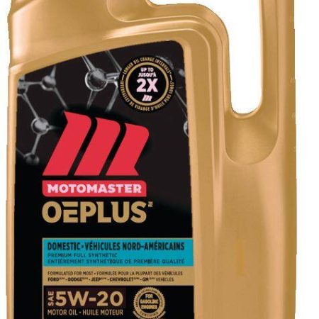 MotoMaster OEPLUS Domestic Premium 5W20 Synthetic Engine/Motor Oil, 5-L