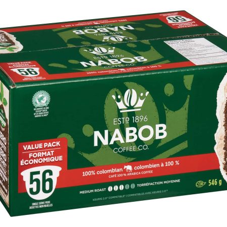 Nabob 100% Columbian Medium Roast  Coffee Pods, 546-g, 56-pk