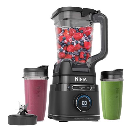 Ninja BlendSense™ Duo Blender with 72-oz Full-Size Pitcher & Pre-Set Programs, Includes Two 24-oz Single-Serve Cups, 1800W