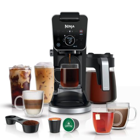 Ninja® DualBrew Pro Grounds & Pods Programmable Coffee System w/ Glass Carafe, Black, 12 Cups