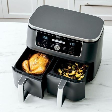 Ninja® Foodi™ XL Dual Zone, 6-in-1 Air Fryer w/ 2 Baskets, Black, 9.5L