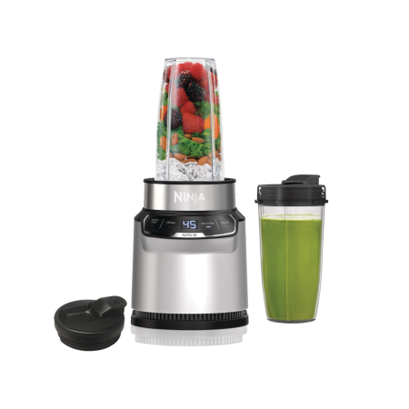 Ninja® Nutri-Blender Pro Single-Serve Blender w/ 2 Travel Jars, Silver, 710mL