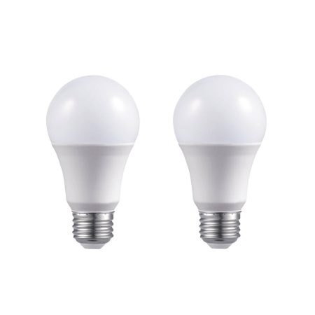 NOMA A19 E26 Base Dimmable LED Light Bulbs, 5000K, 800 Lumens, Daylight, 60W, 2-pk