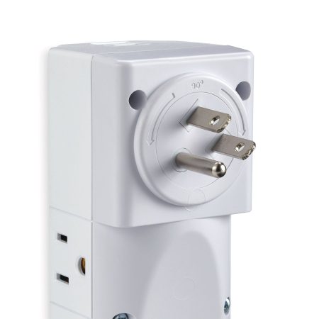 NOMA 9-Outlet 2 USB-A Swivel Wall Block