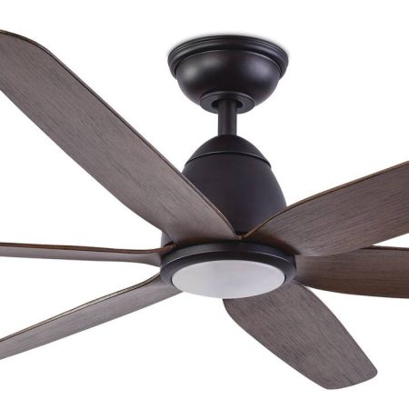 NOMA Addison 6- Blade 6- Speed Indoor Ceiling Fan with DC Motor & Remote, 56-in, Matte Black