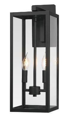 NOMA Hemingway Outdoor Wall Sconce, 19.2-in, Matte Black