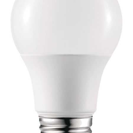 NOMA A19 E26 Base Household Non-Dimmable LED Light Bulbs, 5000K, 800 Lumens, Daylight, 60W, 4-pk