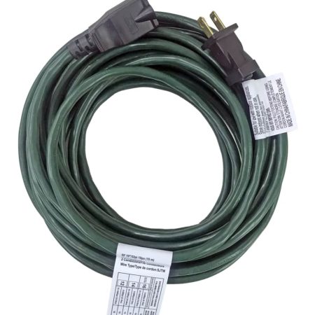 NOMA 32-ft 10-in 16/2 Outdoor Extension Cord, Flexible, 1 Outlet, Green