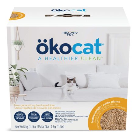 Okocat Featherweight Clumping Cat Litter, 4.8-5 kg