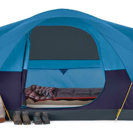 Outbound 3-Season, 6-Person Long Camping Dome Tent w/ Rain Fly, Gear Loft & Carry Bag