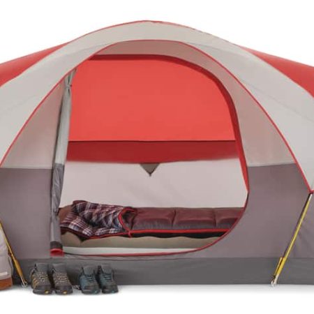 Outbound 3-Season, 6-Person Long Camping Dome Tent w/ Rain Fly, Gear Loft & Carry Bag