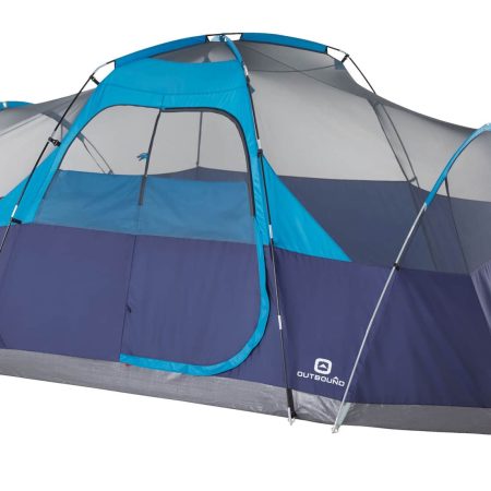 Outbound 3-Season, 8-Person Camping Dome Tent w/ Rain Fly & Carry Bag