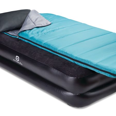 Outbound Twin Double-High Inflatable Air Mattress with Built-In Pump & Pillow