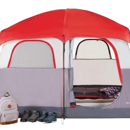 Outbound Hangout 3-Season, 6-Person Camping Cabin Tent w/ Rain Fly & Carry Bag