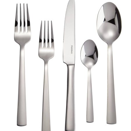 PADERNO Argentia Professional Series 60-pc Stainless Steel Flatware Set, Serves 12