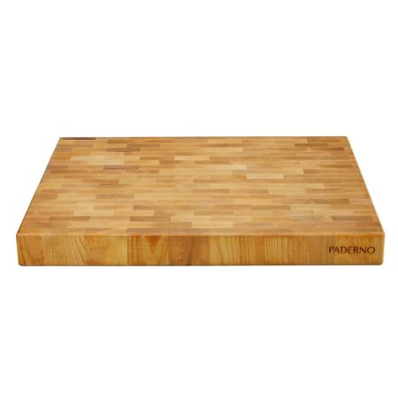 PADERNO Maple Butcher Block Cutting Board, Skid-Resistant, 16-in x 20-in