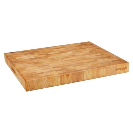 PADERNO Maple Butcher Block Cutting Board, Skid-Resistant, 16-in x 20-in